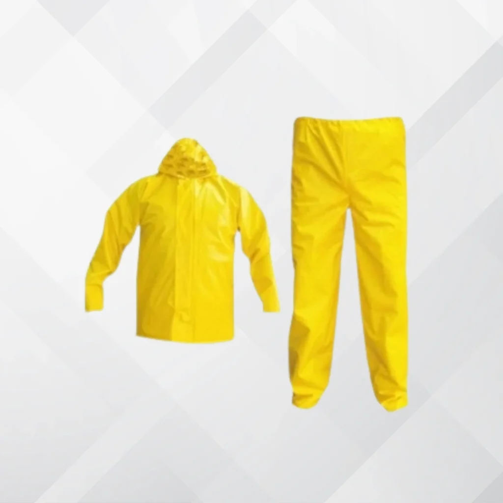 Impermeable tipo motorizado 300 micras color amarillo