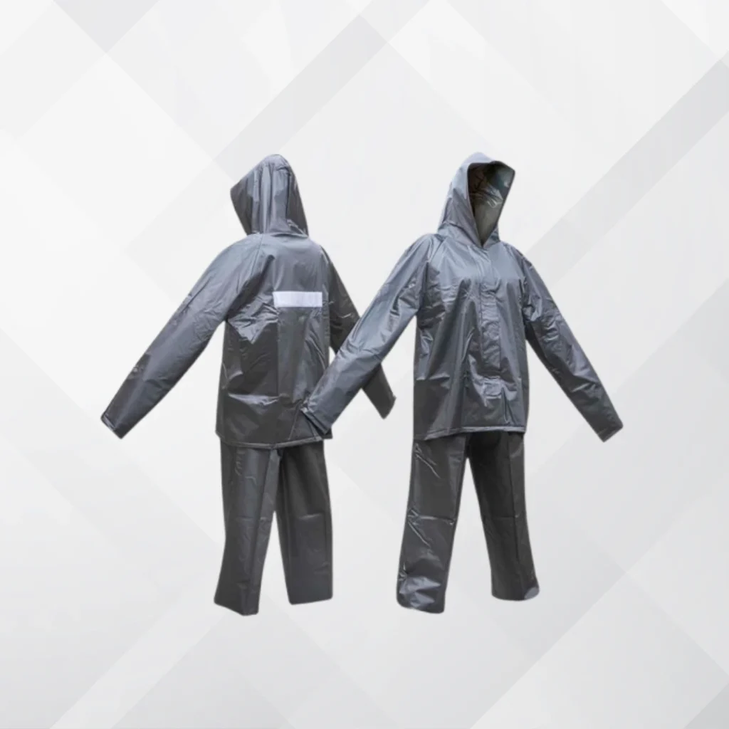 Impermeable tipo motorizado 300 micras color negro