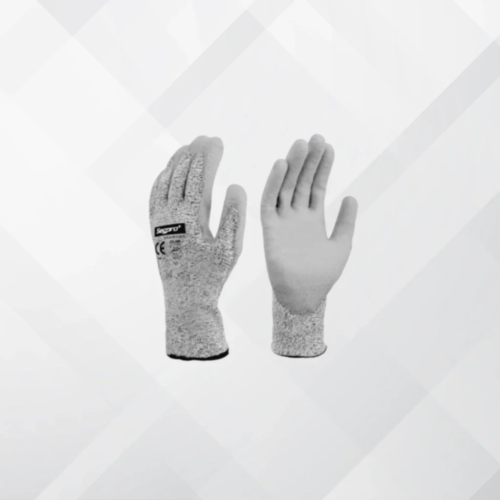 Guantes anticorte de tela con recubrimiento de Látex